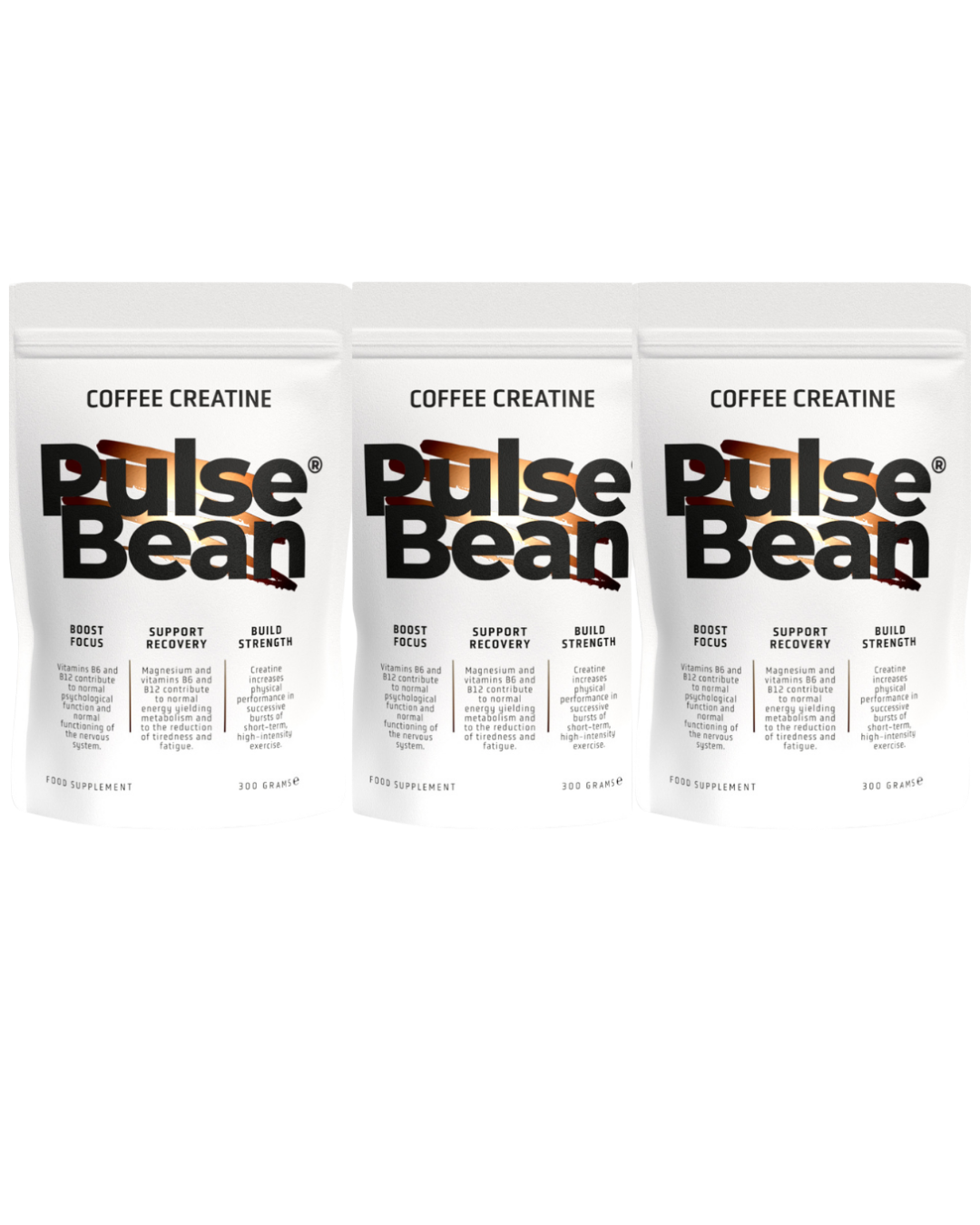 PulseBean Coffee Creatine – 3 Bags (Save 20%)